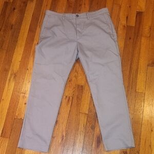 Calvin Klein Gray Chinos Classic Straight-Leg